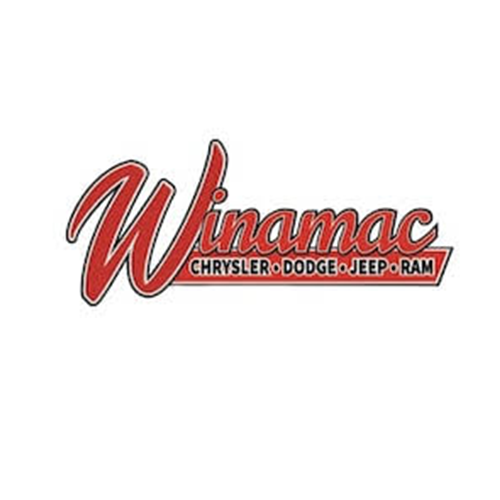 Winamac Chrysler Dodge Jeep Ram logo in red script.